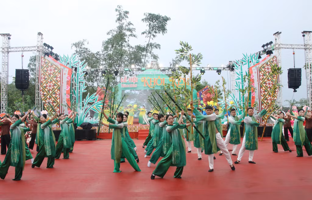 Chương trình nghệ thuật khai mạc lễ hội Khỏi Kêm xã Đường Hoa năm 2026.