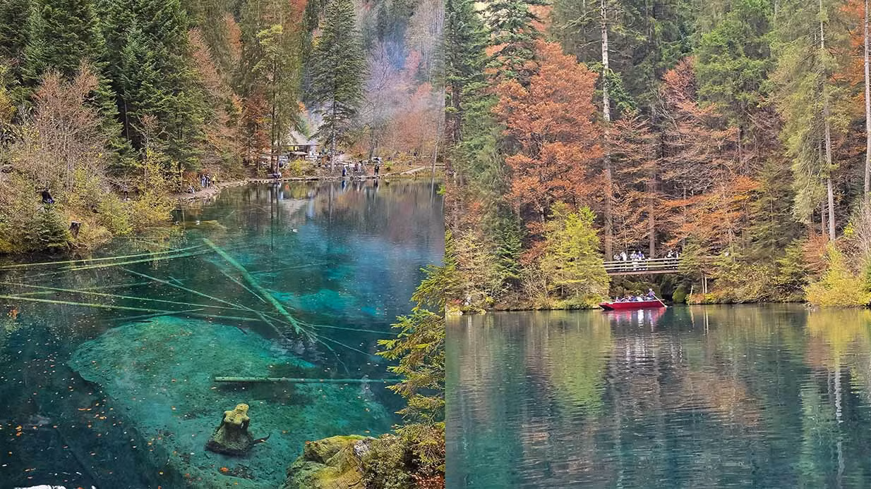 Theo Switzerland Tourism, nhờ màu sắc đặc biệt và làn nước trong vắt bởi các mạch nước ngầm, Blausee là một trong những hồ nước nổi tiếng bậc nhất ở Thụy Sĩ. Ảnh: Nguyễn Tất Thịnh
