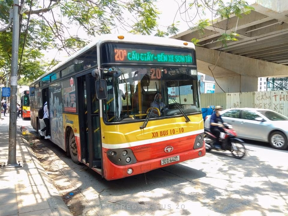 Tuyến xe bus 20 Cầu giấy - Bến xe Sơn Tây