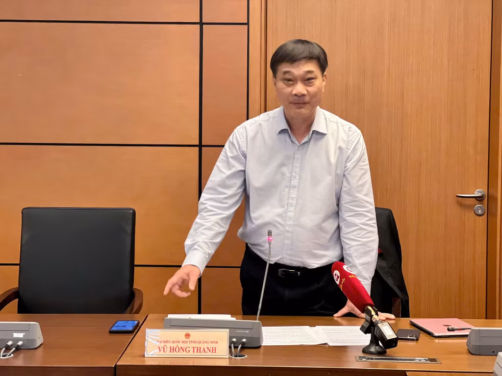 Đại biểu phát biểu thảo luận.