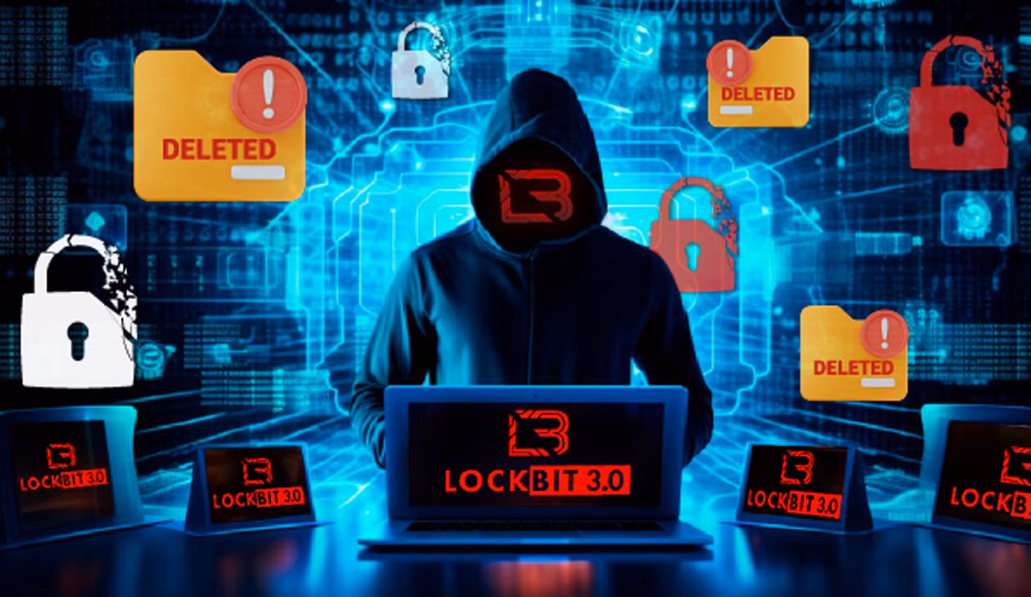 Ransomware Lockbit là 1 trong 5 nhóm mã độc mã hóa dữ liệu, đánh cắp thông tin được ghi nhận hoạt động mạnh tại Việt Nam trong 3 tháng 7, 8 và 9 năm nay. Ảnh minh họa: Internet