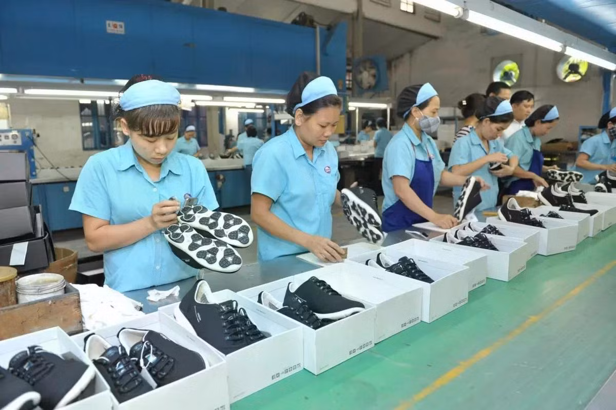 Da giày là một trong những mặt hàng xuất khẩu chủ lực sang Peru, Chile và khối thị trường thuộc Hiệp định CPTPP (Ảnh: Cấn Dũng)