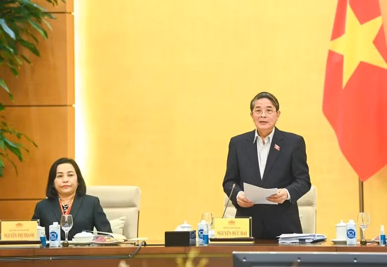 Phó Chủ tịch Quốc hội Nguyễn Đức Hải phát biểu kết luận.