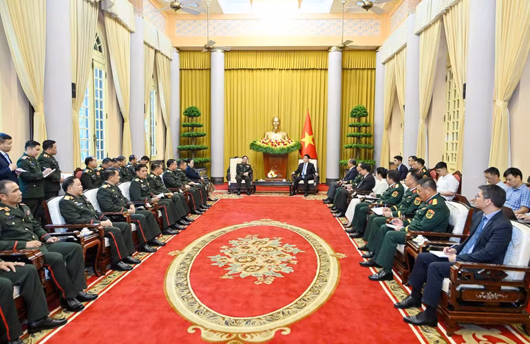 Toàn cảnh buổi tiếp.