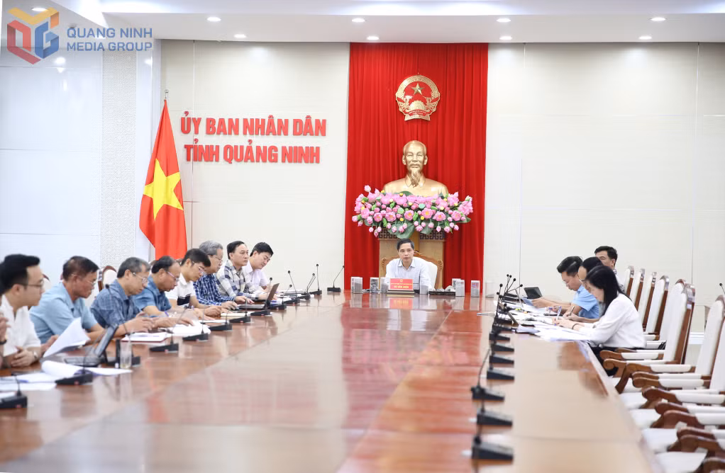 Đồng chí Vũ Văn Diện, Phó Chủ tịch Thường trực UBND tỉnh, phát biểu chỉ đạo tại cuộc họp.