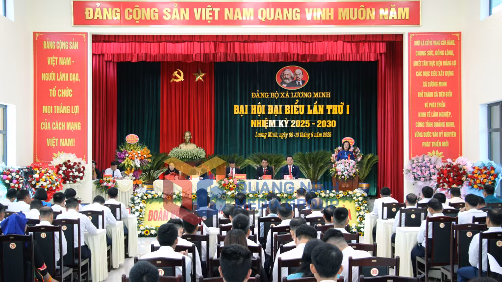 2025-08_Đại hội đại biểu Đảng bộ xã Lương Minh lần thứ I, nhiệm kỳ 2025-2030 - Quang cảnh Đại hội. Ảnh: Mạnh Trường