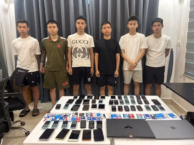 Đà Nẵng triệt phá đường dây cho vay nặng lãi, thu lợi bất chính hơn 9 tỉ đồng. Ảnh: Công an cung cấp