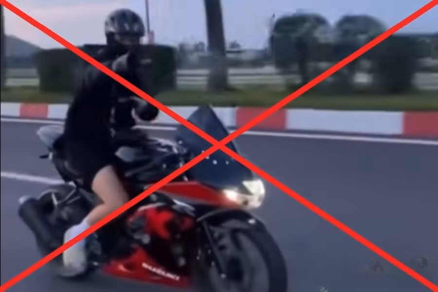 Hình ảnh đối tượng thả hai tay và múa tay được đăng tải trên mạng xã hội. Ảnh: CACC