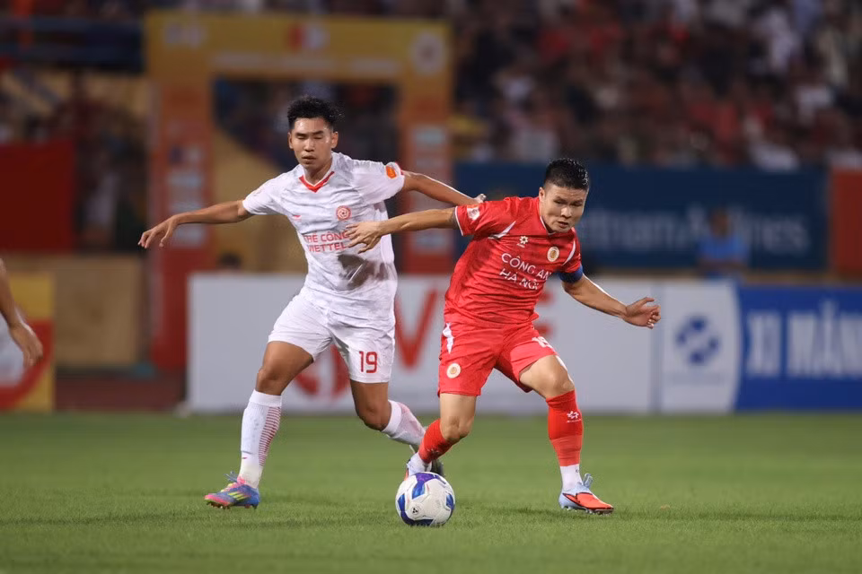 CAHN và Thể Công Viettel chia điểm ở trận khai mạc V.League. Ảnh: Đức Cường.