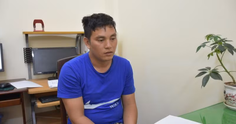 Bị can Bùi Thọ Hạnh Phúc tại cơ quan điều tra. Ảnh: Công an cung cấp