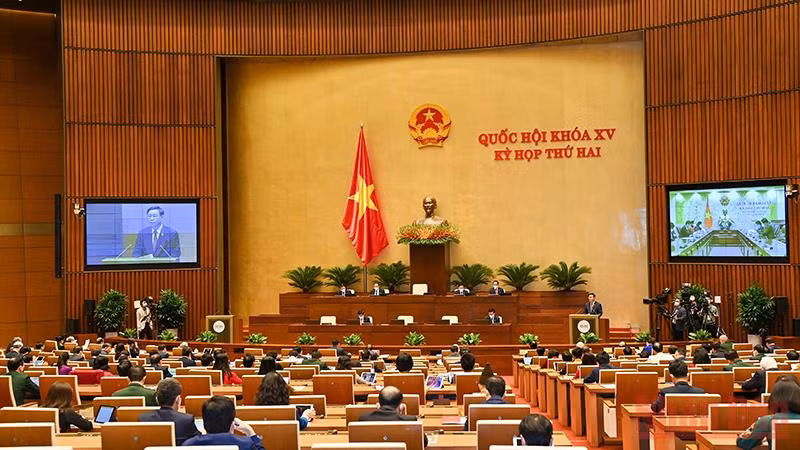 Quang cảnh phiên làm việc ngày 20/10 của Quốc hội.