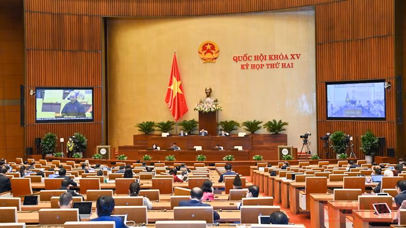 Quang cảnh phiên làm việc ngày 30/10 của Quốc hội. Ảnh: DUY LINH