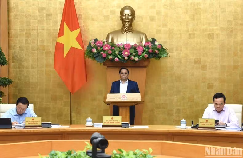 Thủ tướng Phạm Minh Chính dự và chủ trì phiên họp.