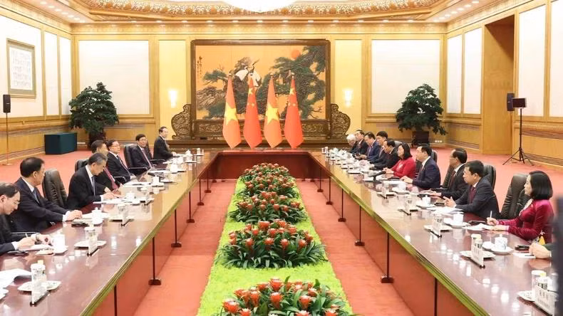 Quang cảnh buổi làm việc. Ảnh: TTXVN