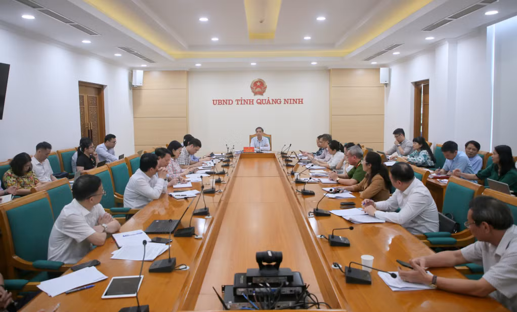 Đồng chí Phó Chủ tịch Thường trực UBND tỉnh Vũ Văn Diện chủ trì cuộc họp với các sở, ngành, đơn vị triển khai các nhiệm vụ chuyển đổi số của tỉnh trong tháng 4 và giai đoạn tiếp theo.