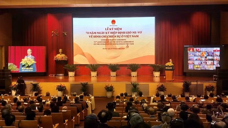 Bộ trưởng Ngoại giao Bùi Thanh Sơn phát biểu tại Lễ kỷ niệm.