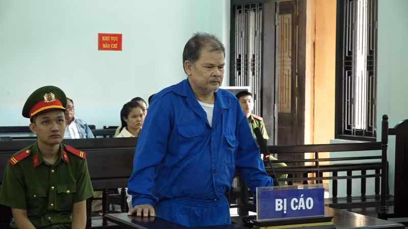 Võ Trọng Tối tại phiên tòa.