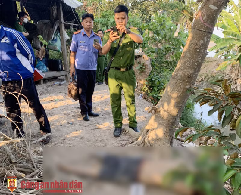 Hiện trường vụ án mạng.