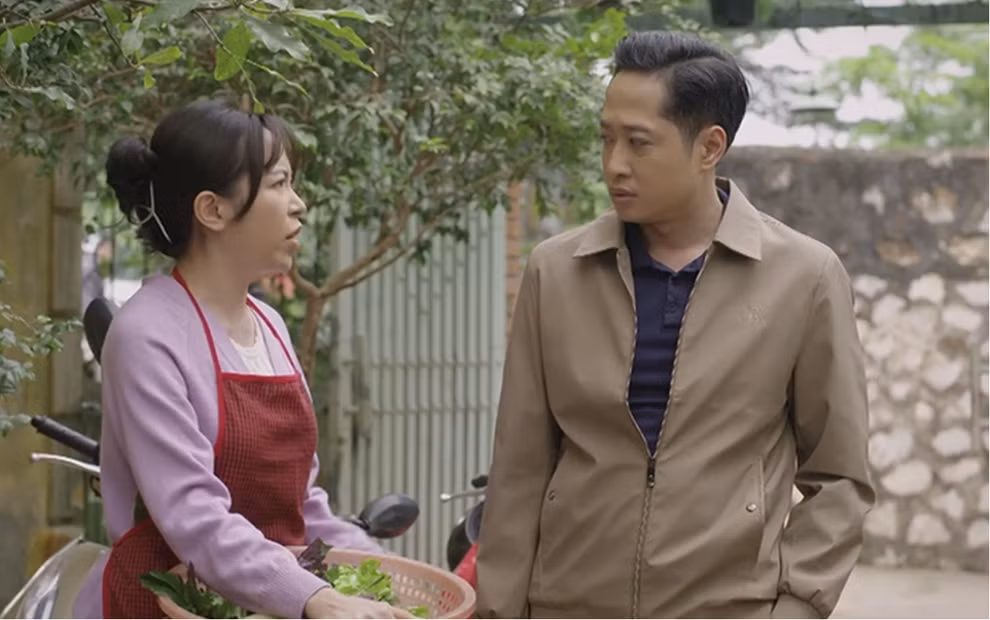 Tạo hình của diễn viên Mạnh Hưng và Kim Oanh trong phim "Dưới bóng cây hạnh phúc" (Ảnh: VTV).