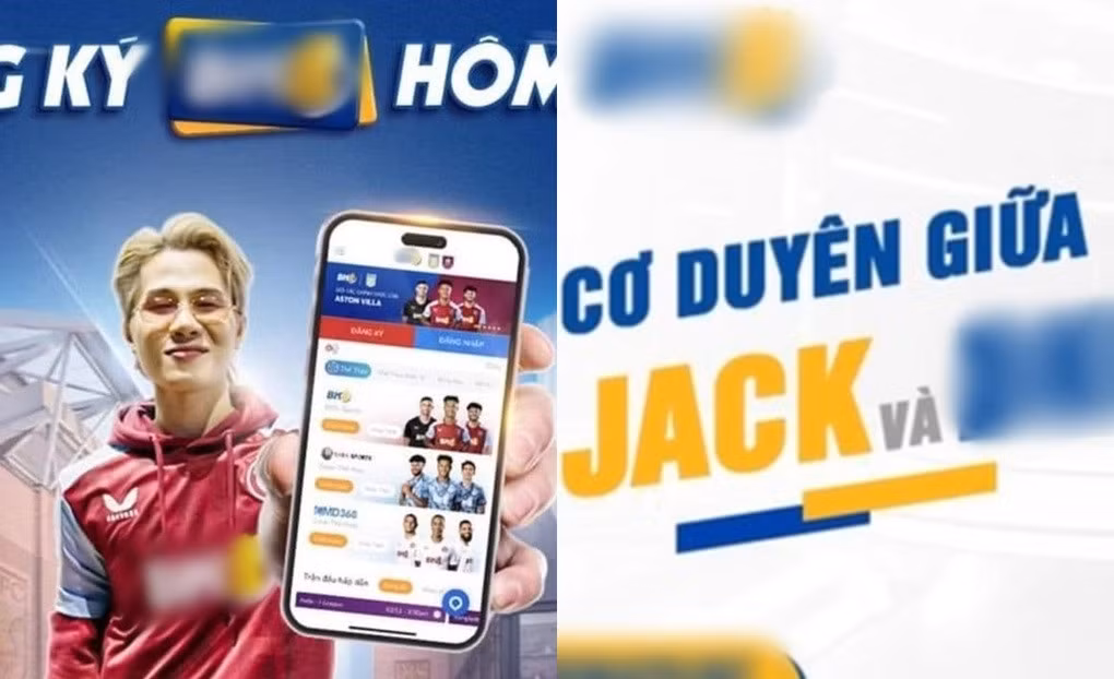 Tên, ảnh của Jack từng xuất hiện trên website cá cược (Ảnh: Chụp màn hình).