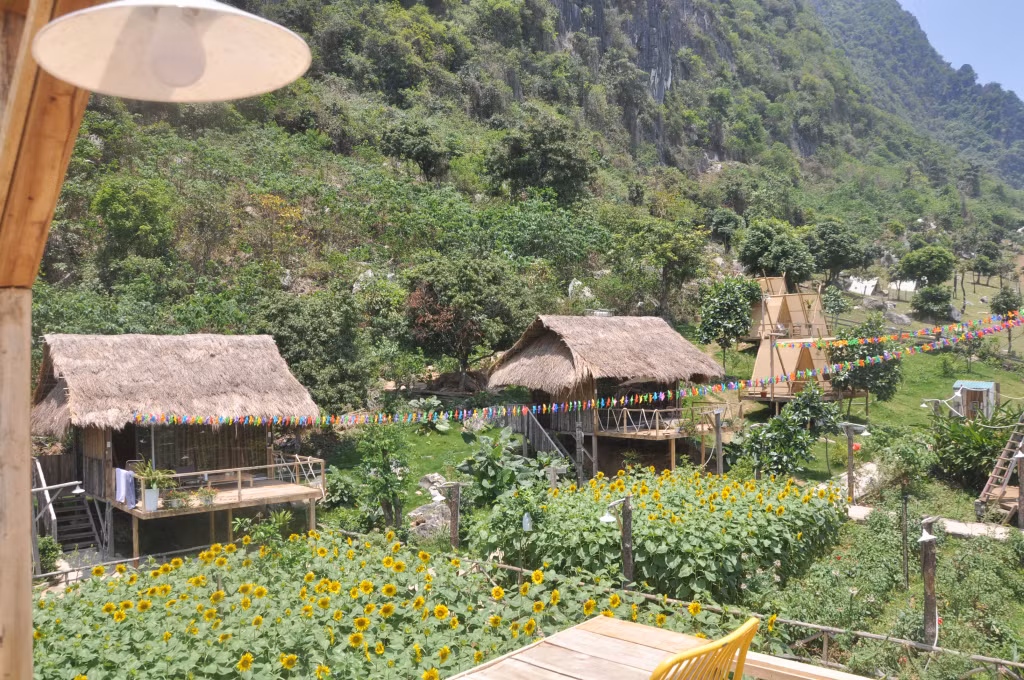 Man's farm được khai thác trên địa thế cảnh quan đẹp tự nhiên của xã Thống Nhất (TP Hạ Long).