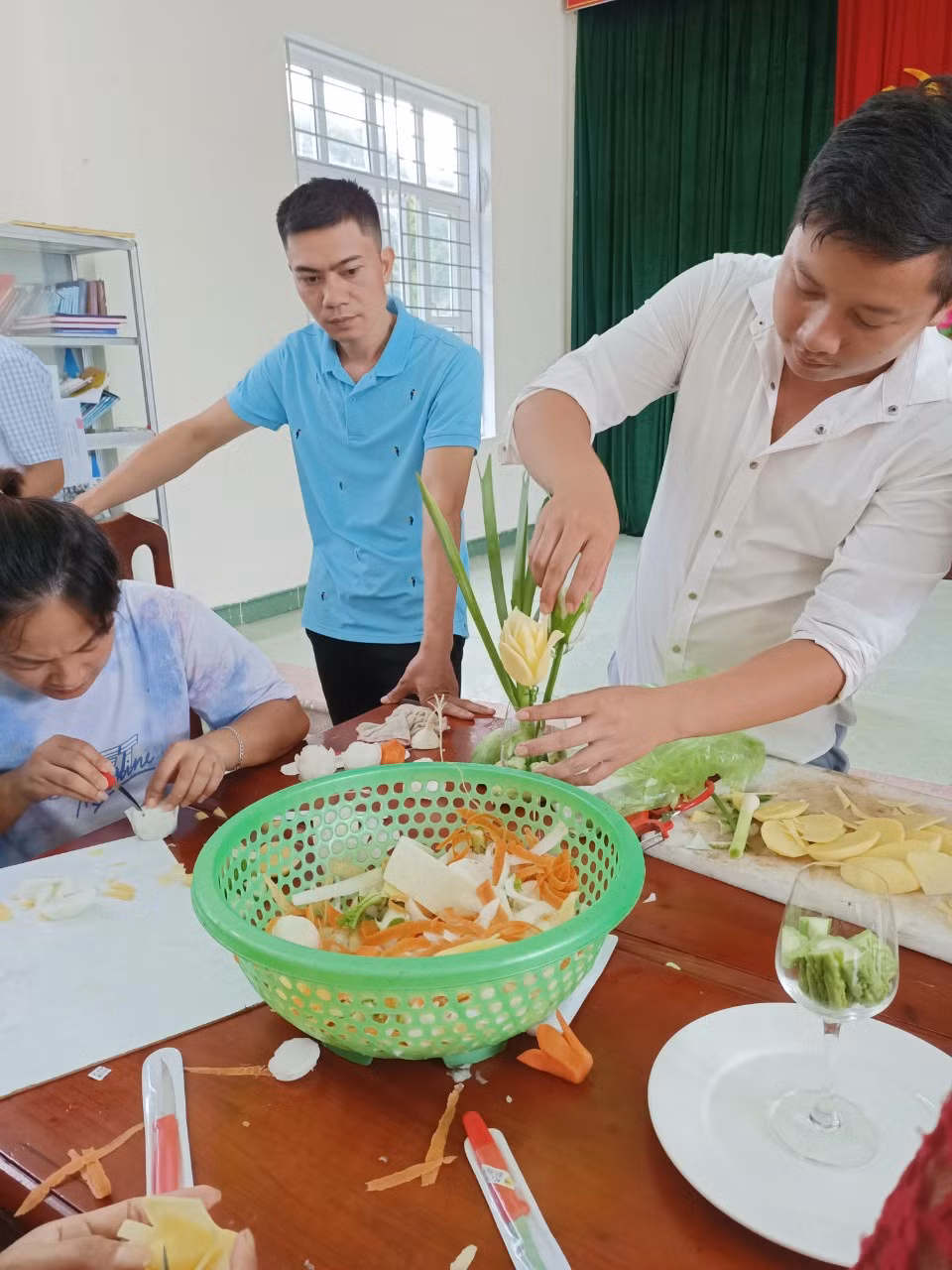 Lớp đào tạo nghề nấu ăn do Phòng Lao động-Thương binh&Xã hội huyện Đầm Hà phối hợp tổ chức tháng 12/2022 (Ảnh: Phòng Lao động-Thương binh&Xã hội huyện cung cấp)