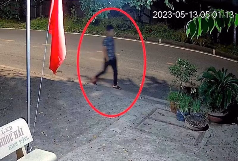Hình ảnh được camera ghi nhận.