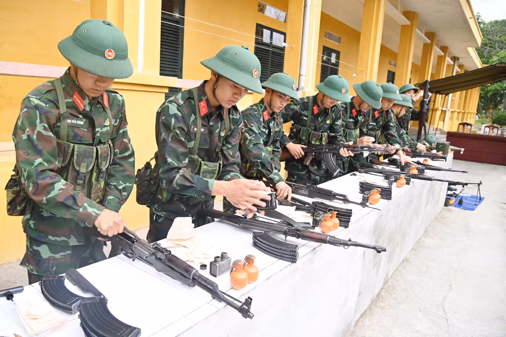 Trung đoàn 244 (Bộ CHQS tỉnh Quảng Ninh) tham gia hội thao nội dung công tác kỹ thuật