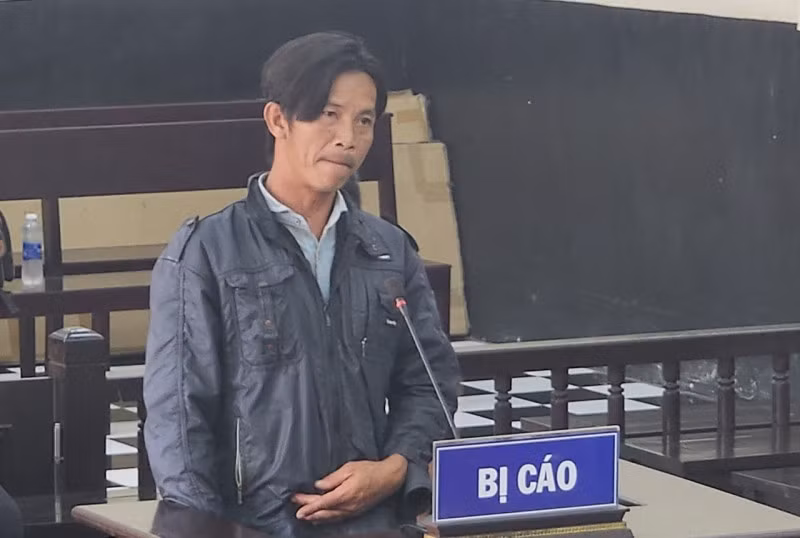 Bị cáo tại phiên tòa.