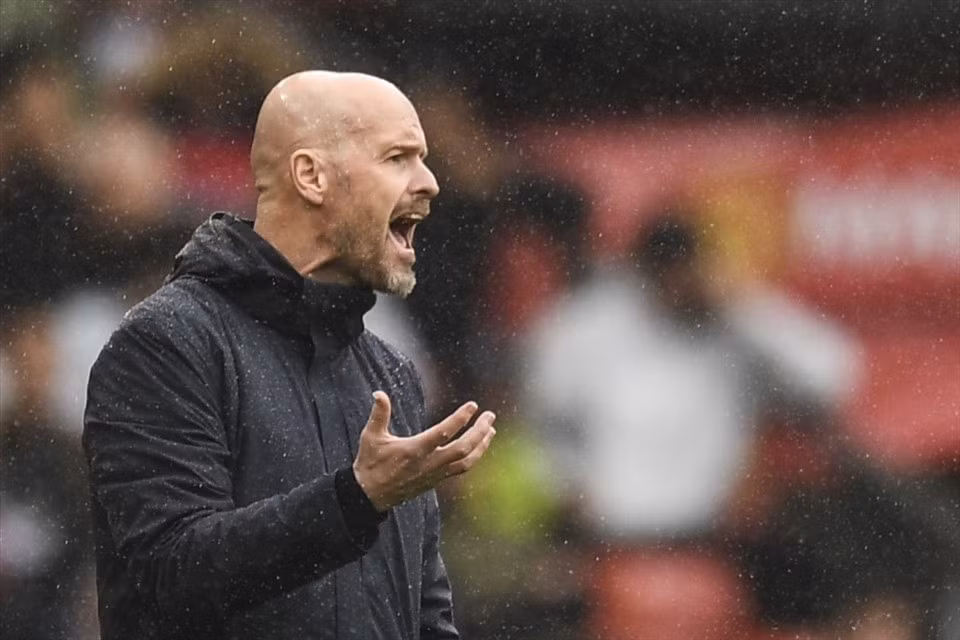 Ten Hag không thể hài lòng với phong độ của Man United trong thời gian qua. Ảnh: AFP