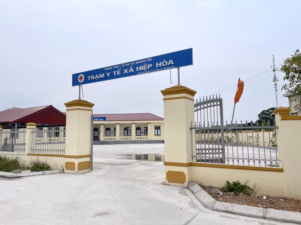 Trạm y tế xã Hiệp Hòa (TX Quảng Yên) đã được đầu tư xây mới, đáp ứng nhu cầu của nhân dân.