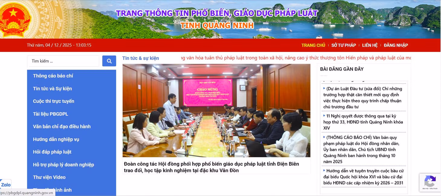 Trang thông tin PBGDPL tỉnh thường xuyên cập nhật thông tin, trở thành công cụ đắc lực chuyển tải nhanh chóng, kịp thời các quy định pháp luật đến cán bộ và nhân dân.