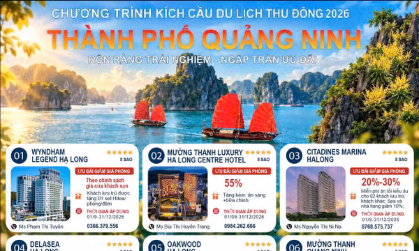 Nhiều ưu đãi hấp dẫn kích cầu du lịch Quảng Ninh cuối năm