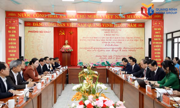 Đoàn Kiểm tra Trung ương Đảng, Thanh tra Nhà nước Lào làm việc tại Quảng Ninh