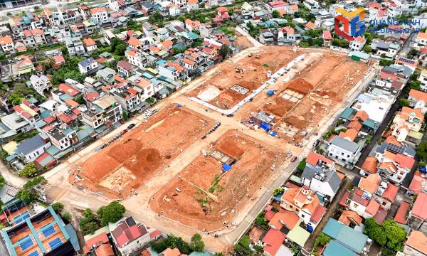 Dự án khu tái định cư khu 6 (phường Uông Bí) đang được triển khai thi công, phục vụ GPMB các dự án.