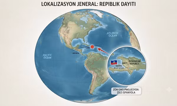 Cộng hòa Haiti là một quốc gia nằm trên đảo Hispaniola thuộc vùng biển Caribe, khu vực Trung Mỹ. (Ảnh minh họa)