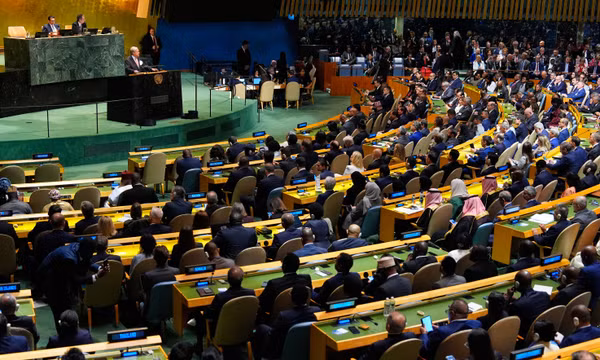 Tổng thư ký Liên hợp quốc Antonio Guterres phát biểu tại phiên họp thứ 81 của Đại hội đồng Liên hợp quốc tại trụ sở chính ở New York ngày 22/9/2026. Ảnh: AP