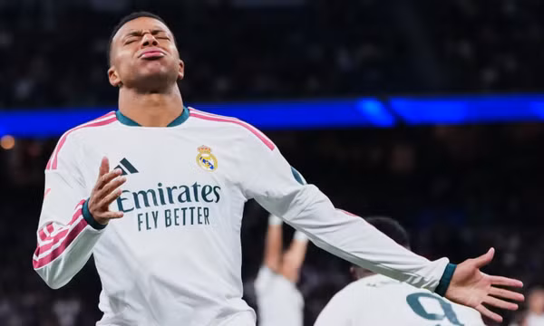 Tiền đạo Kylian Mbappé của Real Madrid trong trận gặp Sevilla tại Giải vô địch quốc gia Tây Ban Nha (La Liga), ở Madrid (Tây Ban Nha), ngày 18/10/2026. Ảnh: AP