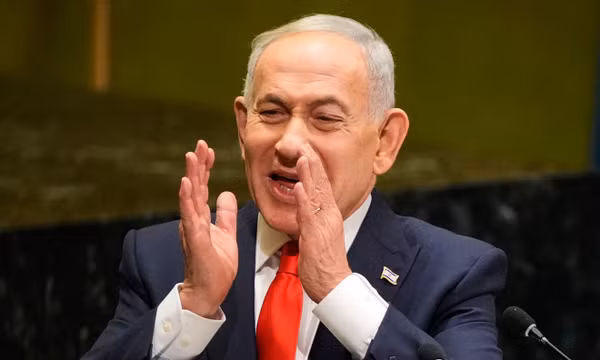 Thủ tướng Israel Benjamin Netanyahu phát biểu trong phiên họp thứ 81 của Đại hội đồng Liên Hợp Quốc tại trụ sở Liên Hợp Quốc vào ngày 24/9/2026. Ảnh: AP