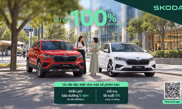 Tháng 10 rộn ràng ưu đãi cùng Skoda: Hỗ trợ 100% lệ phí trước bạ, lãi suất trả góp chỉ từ 0%