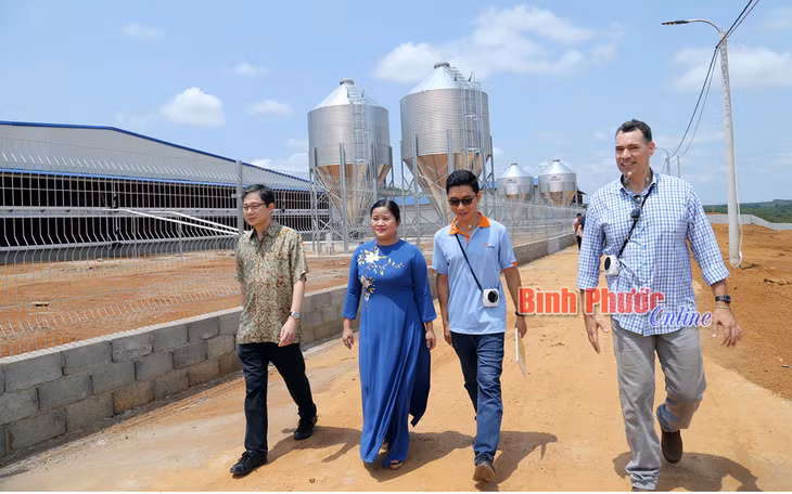 Bù Đăng vượt khó thực hiện hiệu quả mục tiêu phòng, chống dịch và phát triển kinh tế - xã hội năm 2021. Trong ảnh: Phó bí thư Tỉnh ủy, Chủ tịch UBND tỉnh Trần Tuệ Hiền thăm nhà máy Công ty TNHH Japfa Comfeed Việt Nam tại xã Đắk Nhau, huyện Bù Đăng (ảnh chụp trước ngày 27-4-2021) - Trương Hiện