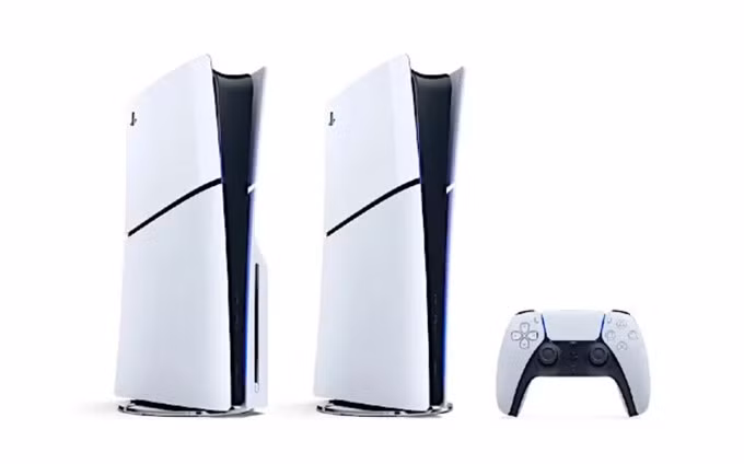 PS5 mới thay đổi nhẹ về thiết kế, có chân đứng riêng biệt.