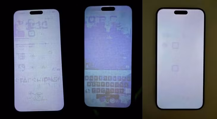 Thêm nhiều người dùng gặp lỗi màn hình burn-in trên iPhone 15 Pro và 15 Pro Max, với tình trạng ngày càng nghiêm trọng (Ảnh: Reddit/Twitter).