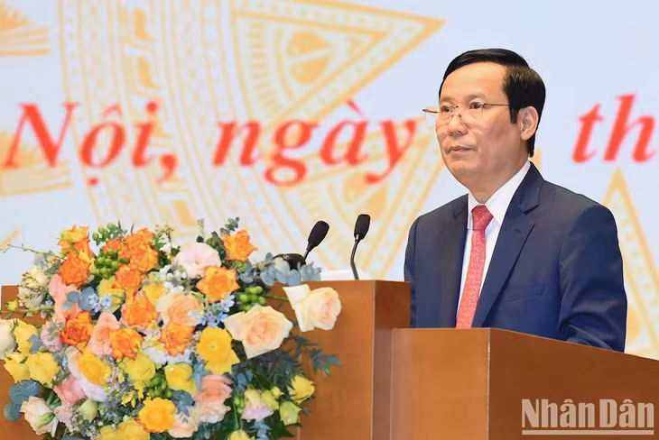 Chủ tịch VCCI Phạm Tấn Công phát biểu ý kiến tại hội nghị.