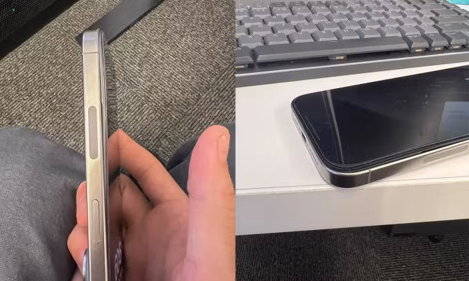 iPhone 15 Pro bị phồng pin. Ảnh: Da_Cheerio_402/Reddit