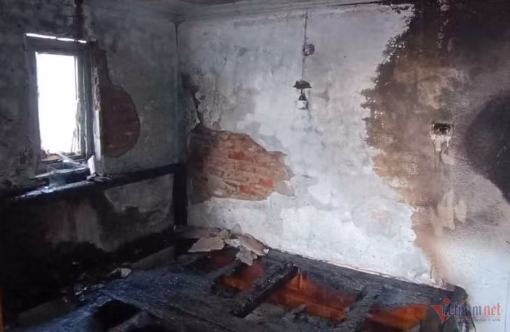 Khu vực xảy ra vụ cháy.