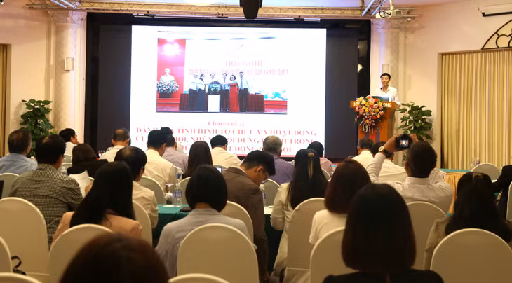 Quang cảnh lớp tập huấn.