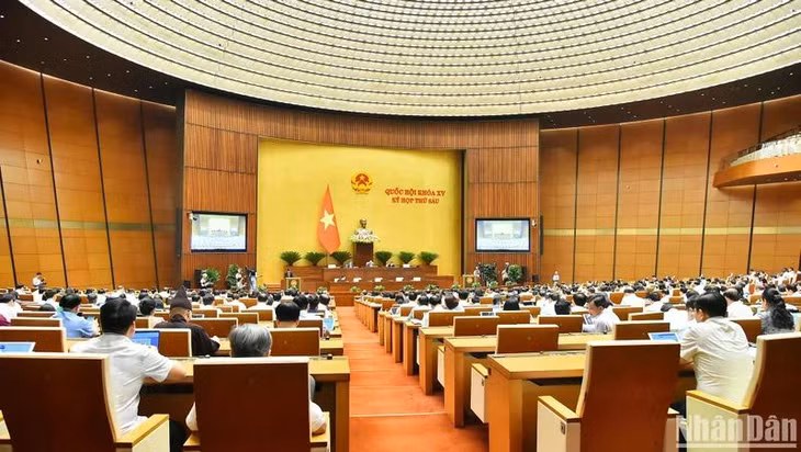 Phiên họp của Quốc hội chiều 25/10/2023. (Ảnh: THỦY NGUYÊN)