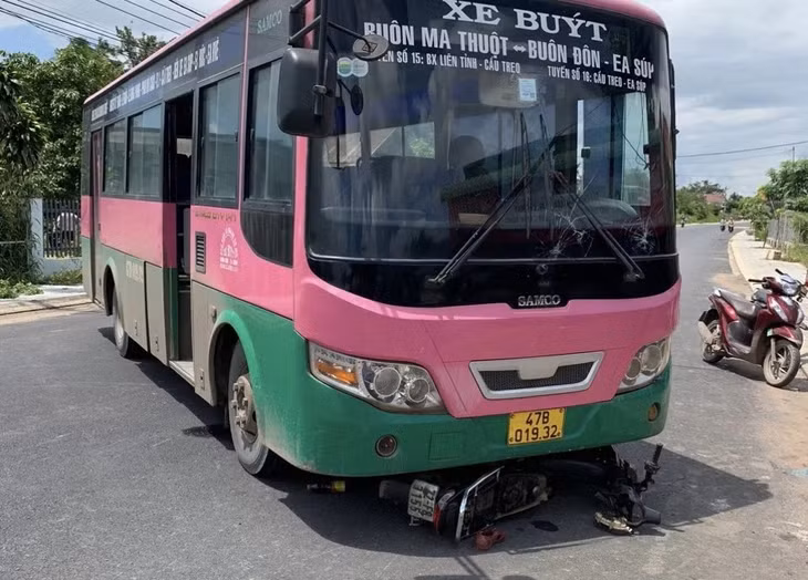 Hiện trường vụ tai nạn. Ảnh: N.H