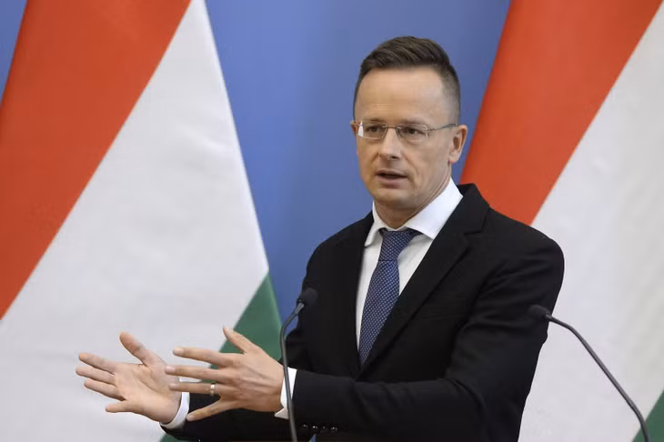 Bộ trưởng Ngoại giao Hungary Péter Szijjártó. Ảnh: Hungarytoday.hu